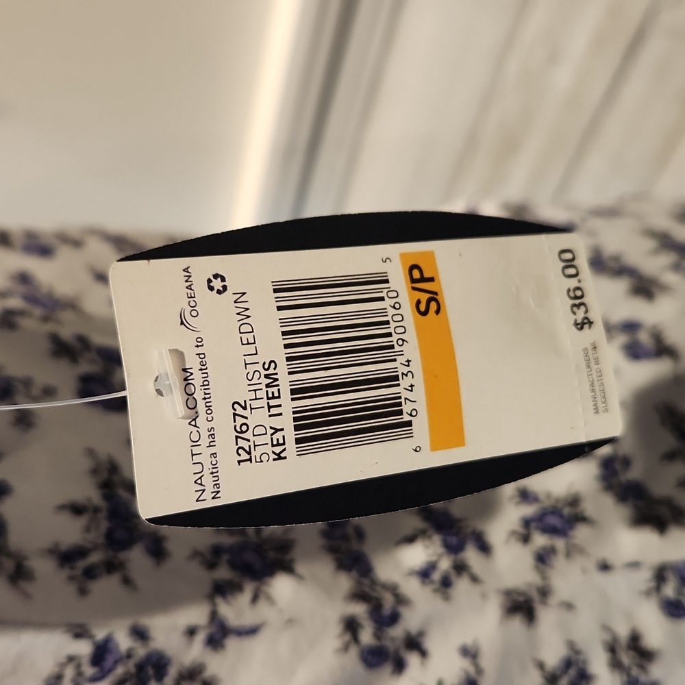 NWT Nautica Floral Sleepwear Women's sz S 100% cotton Nightgown - Picture 3 of 6